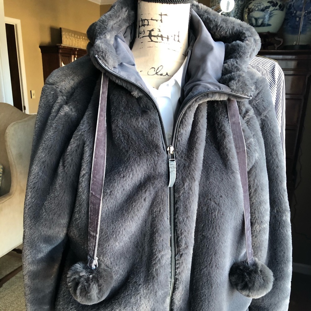 Cute Grey soft jacket by Peach Athleisure line